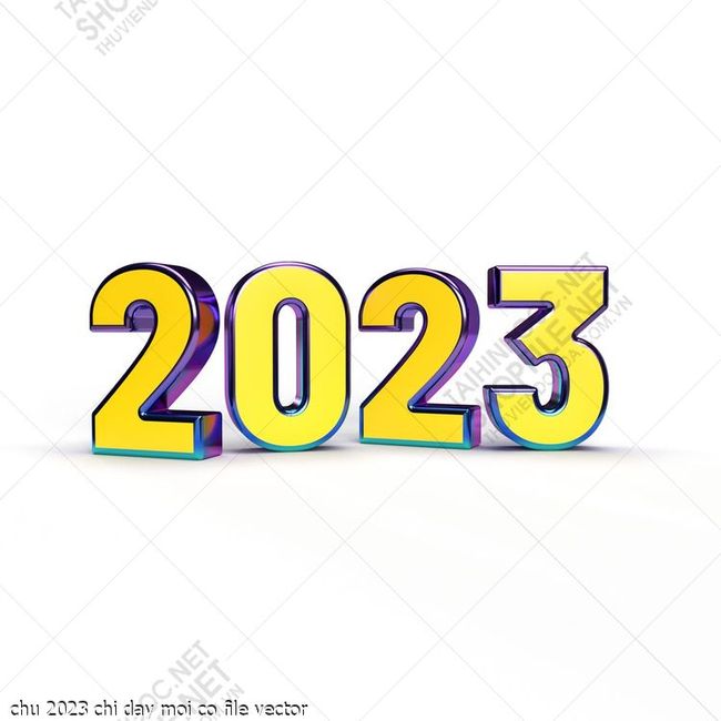 chu 2023 chi day moi co file vector